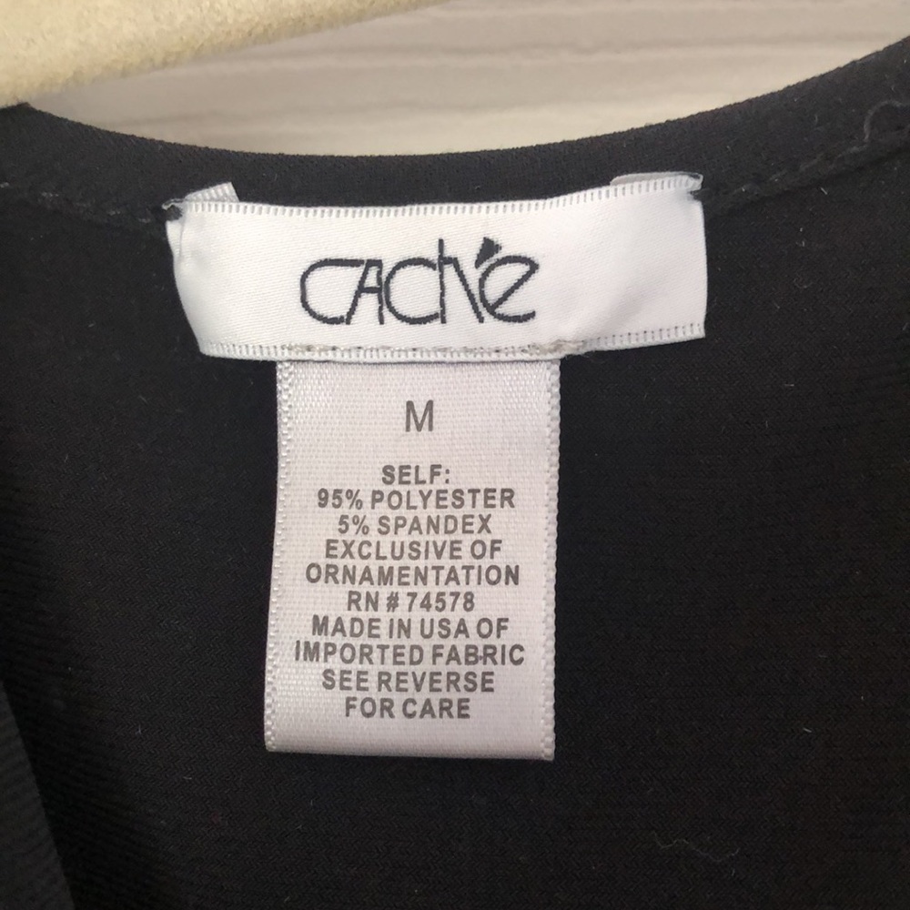 Cache Black Tank Top Size M - image 4